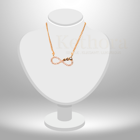 Infinity Shape heart blend Necklace