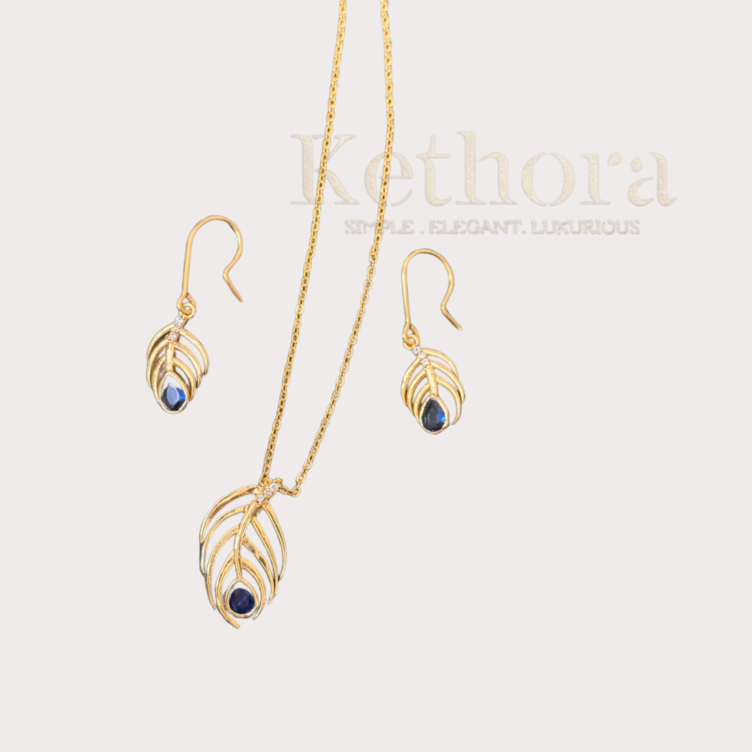 Peacock Pendant Set: 24k Gold-Plated Beauty|dailywear| office wear| perfect for gift