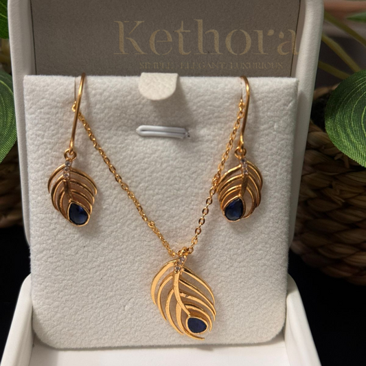 Peacock Pendant Set: 24k Gold-Plated Beauty|dailywear| office wear| perfect for gift